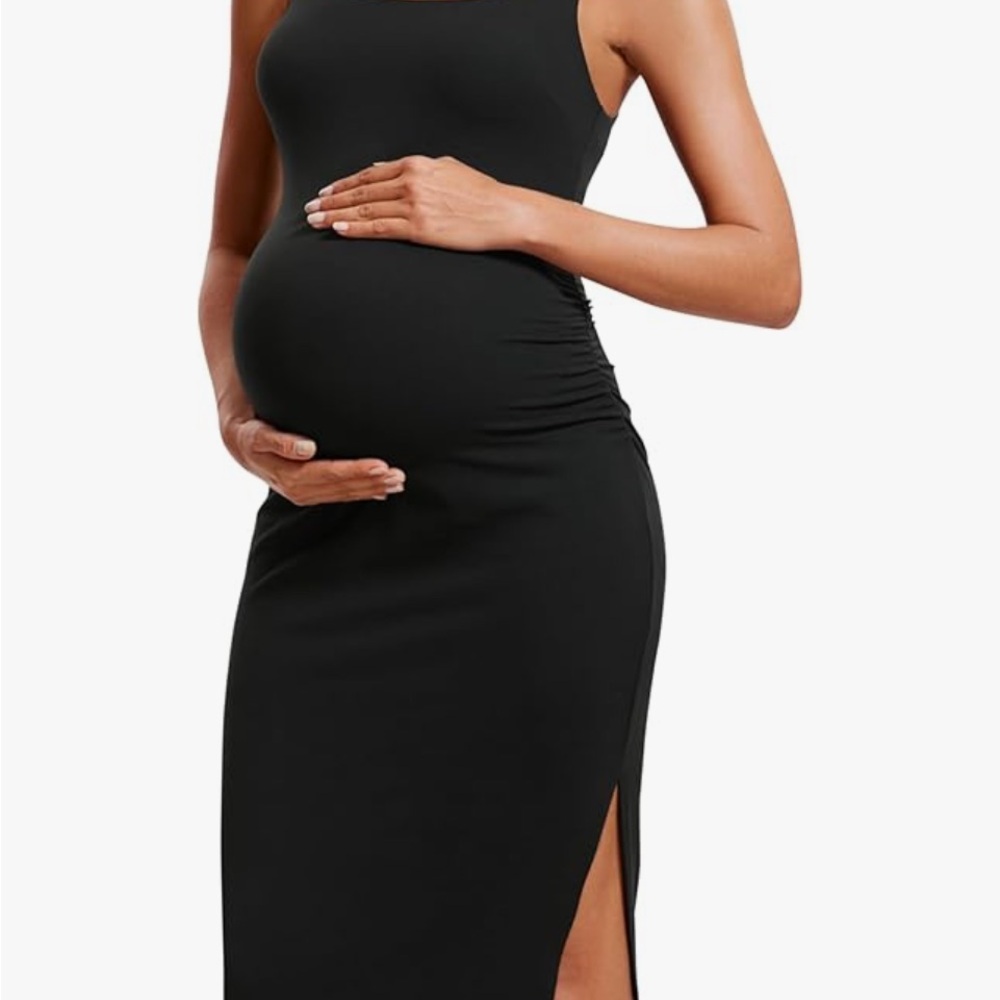 CRZ Yoga Black Maternity Dress NWOT